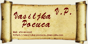 Vasiljka Počuča vizit kartica